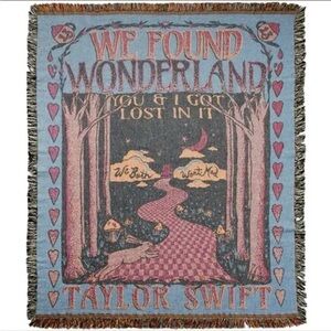 Taylor Swift Wonderland Tapestry Blanket NWT